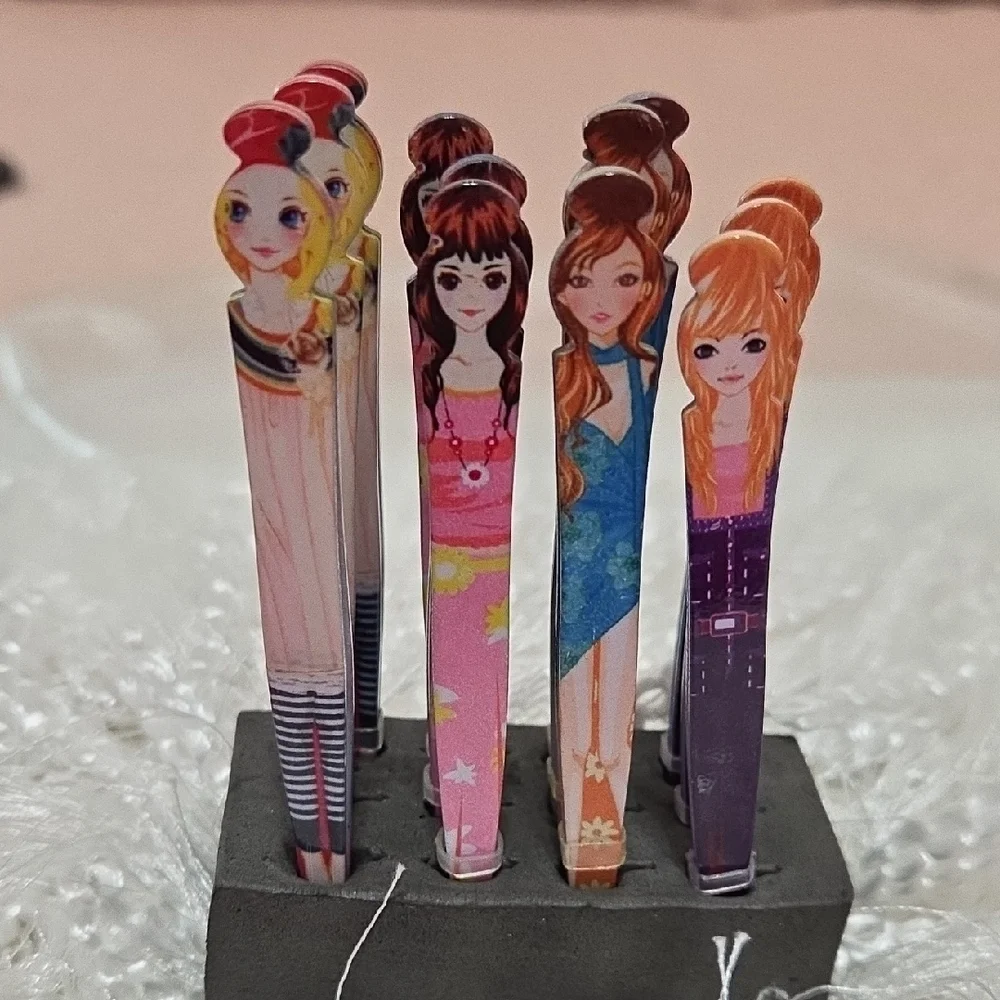 Stainless Steel Metal False Colorful Cartoon Character Eyelash Applicator